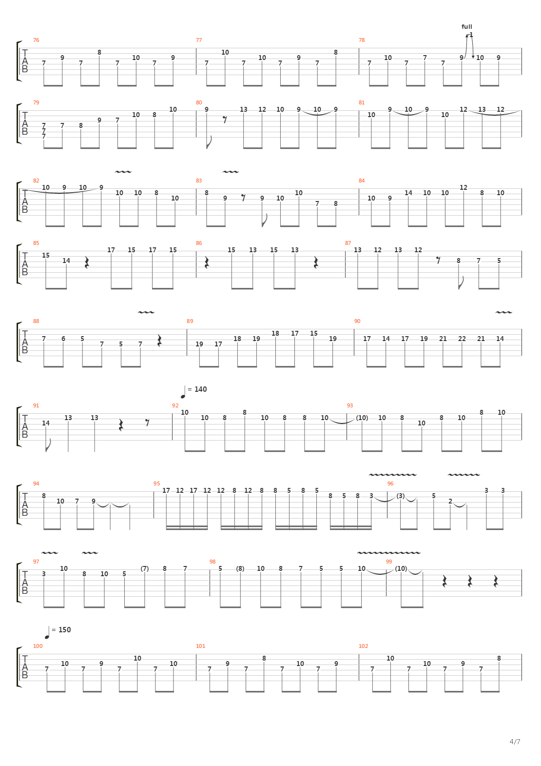 1.19吉他谱