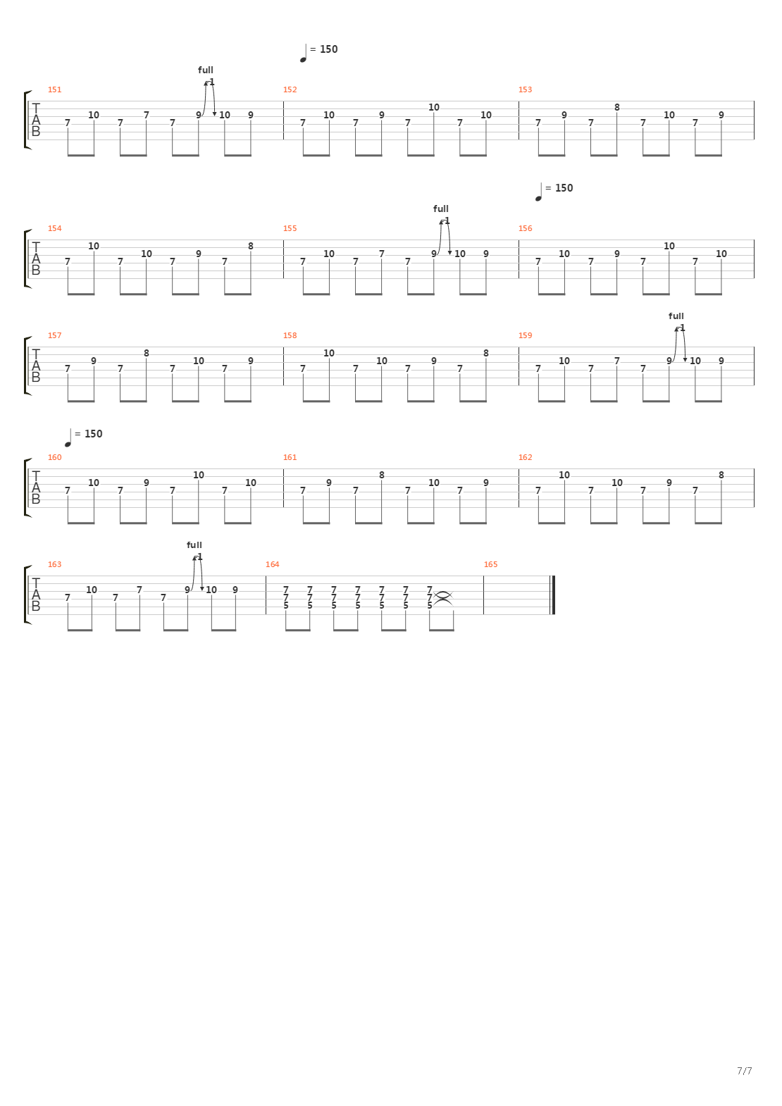 1.19吉他谱