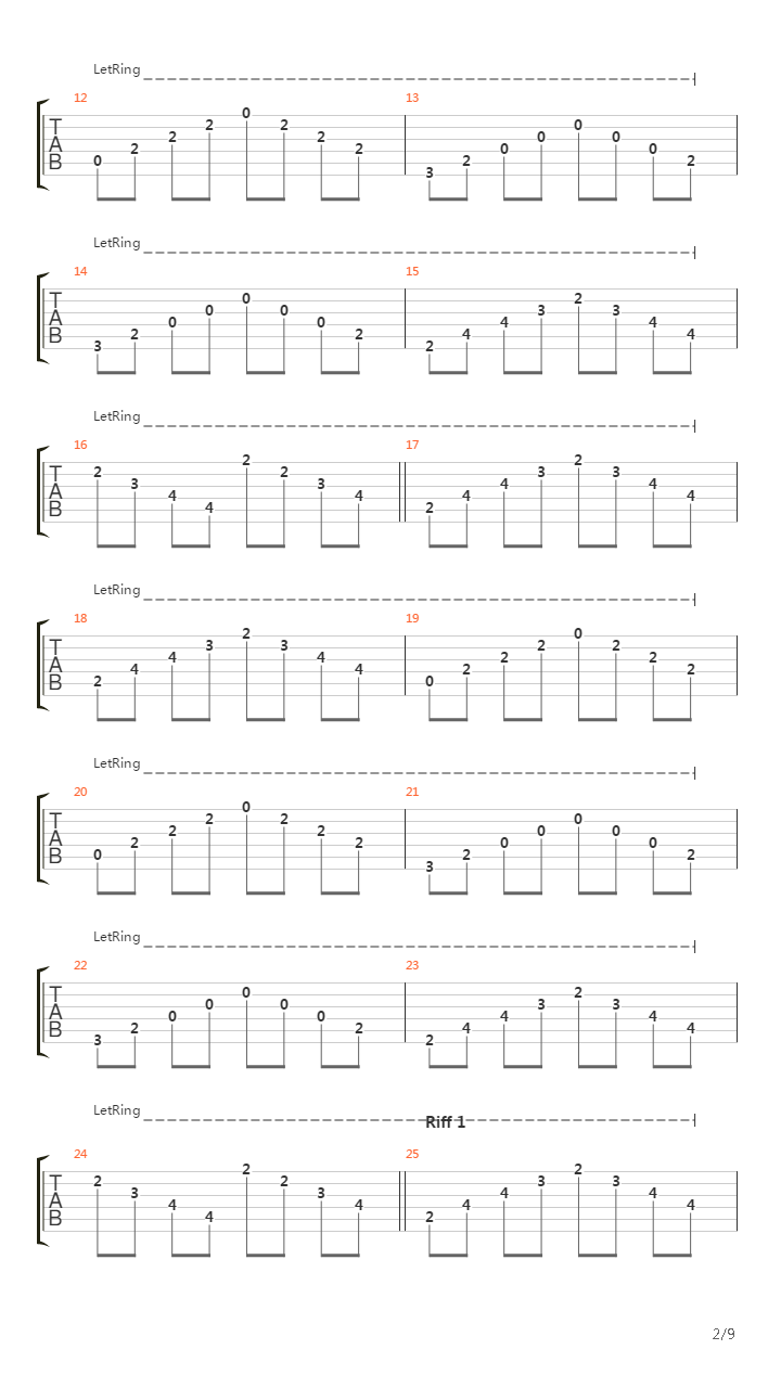 The Path Of The Gods吉他谱