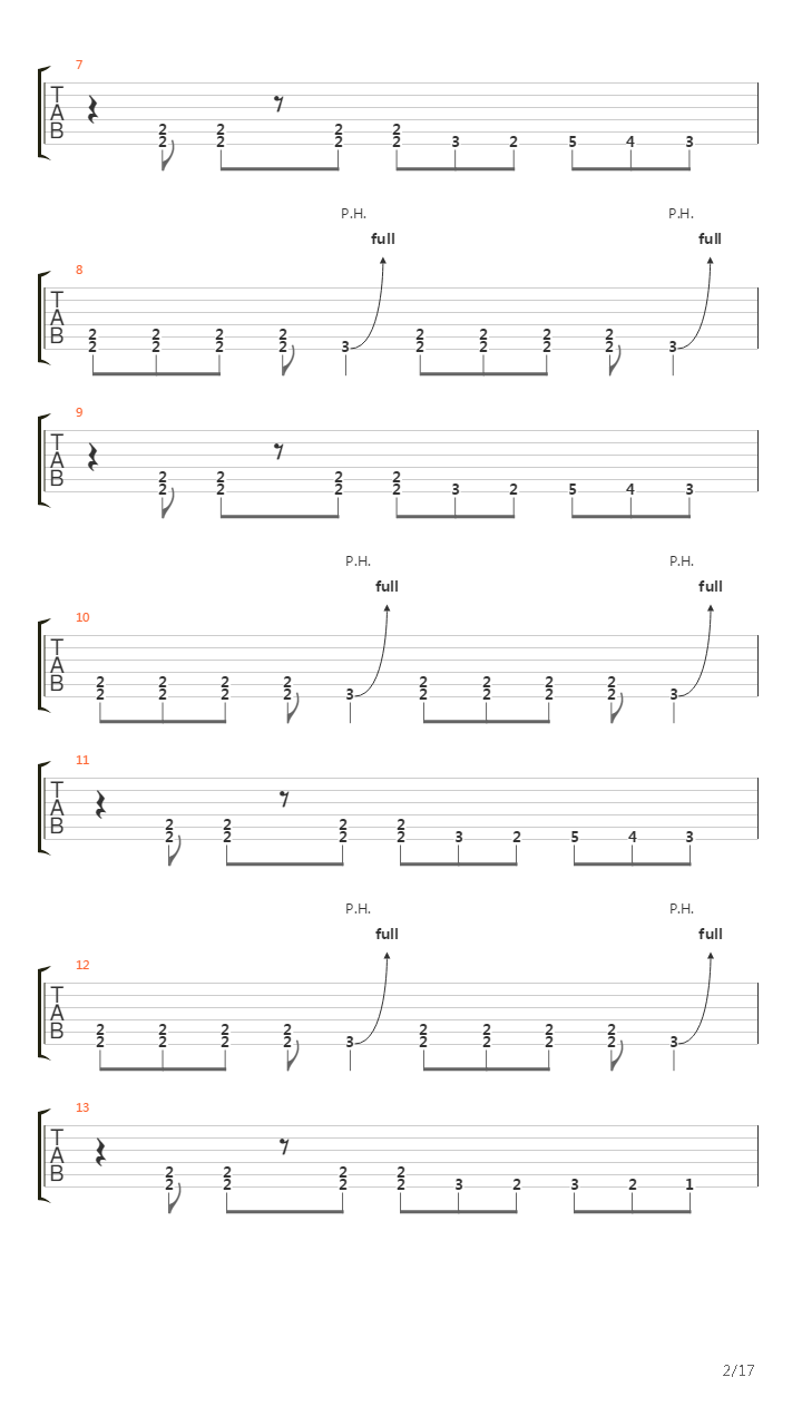 Laid To Rest吉他谱