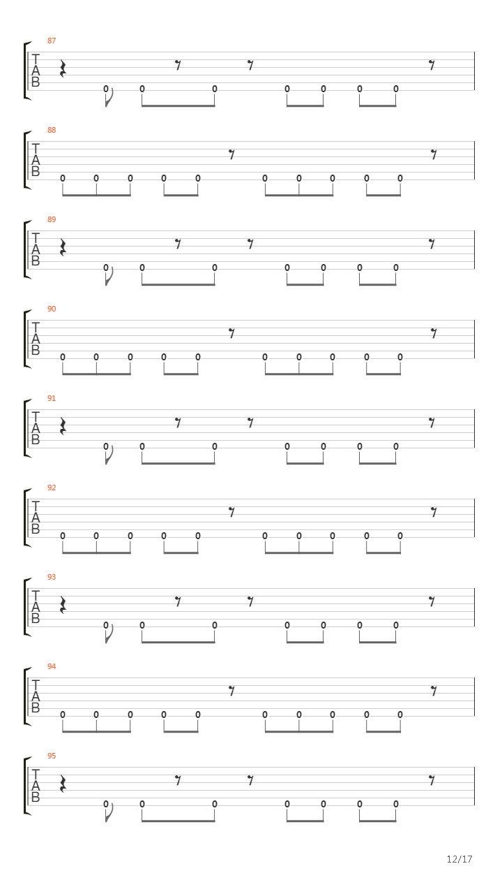 Laid To Rest吉他谱