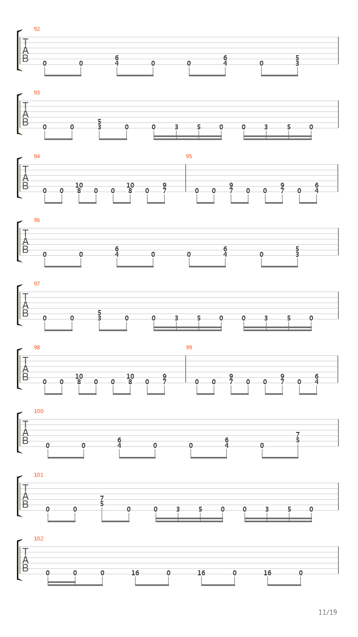 The Faded Line吉他谱