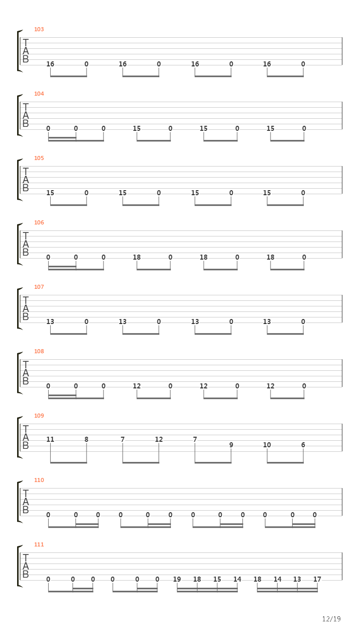 The Faded Line吉他谱