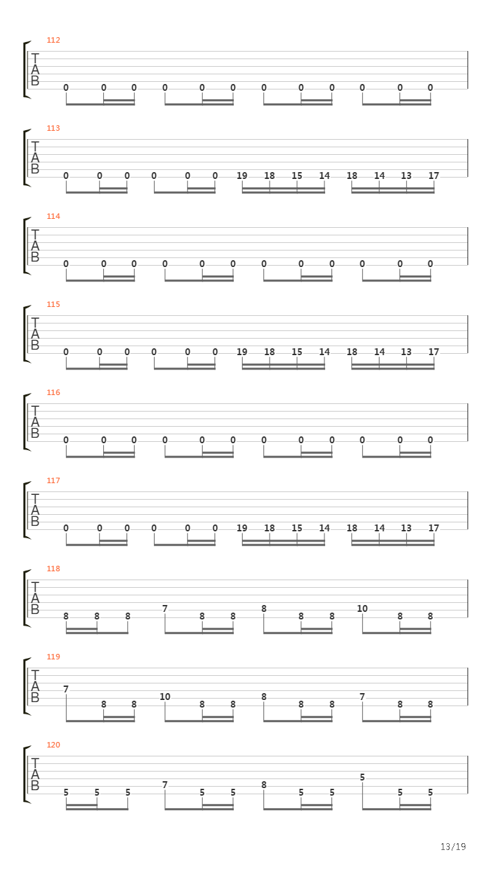 The Faded Line吉他谱