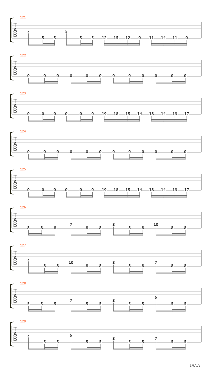 The Faded Line吉他谱