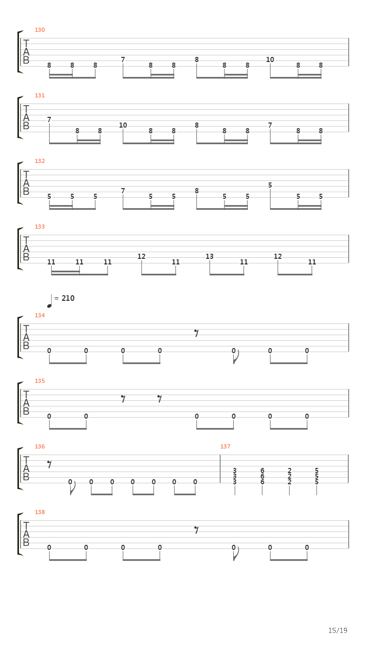 The Faded Line吉他谱