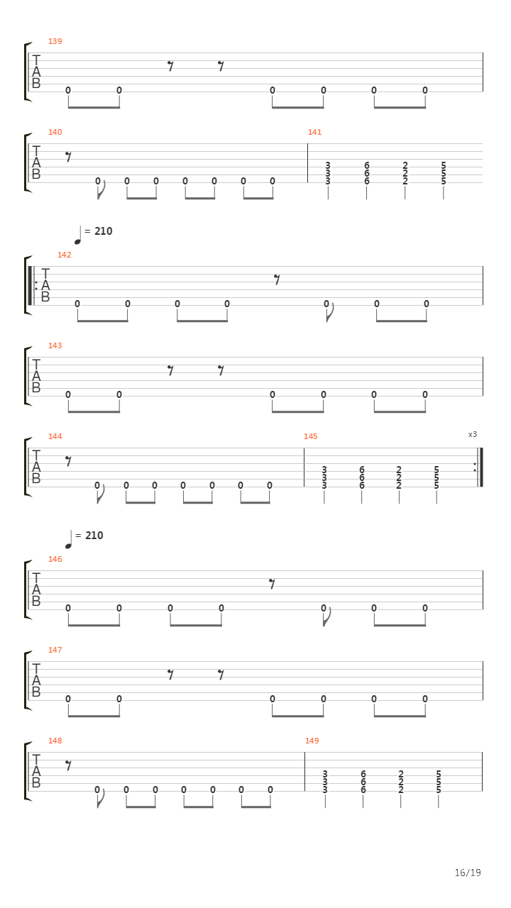 The Faded Line吉他谱