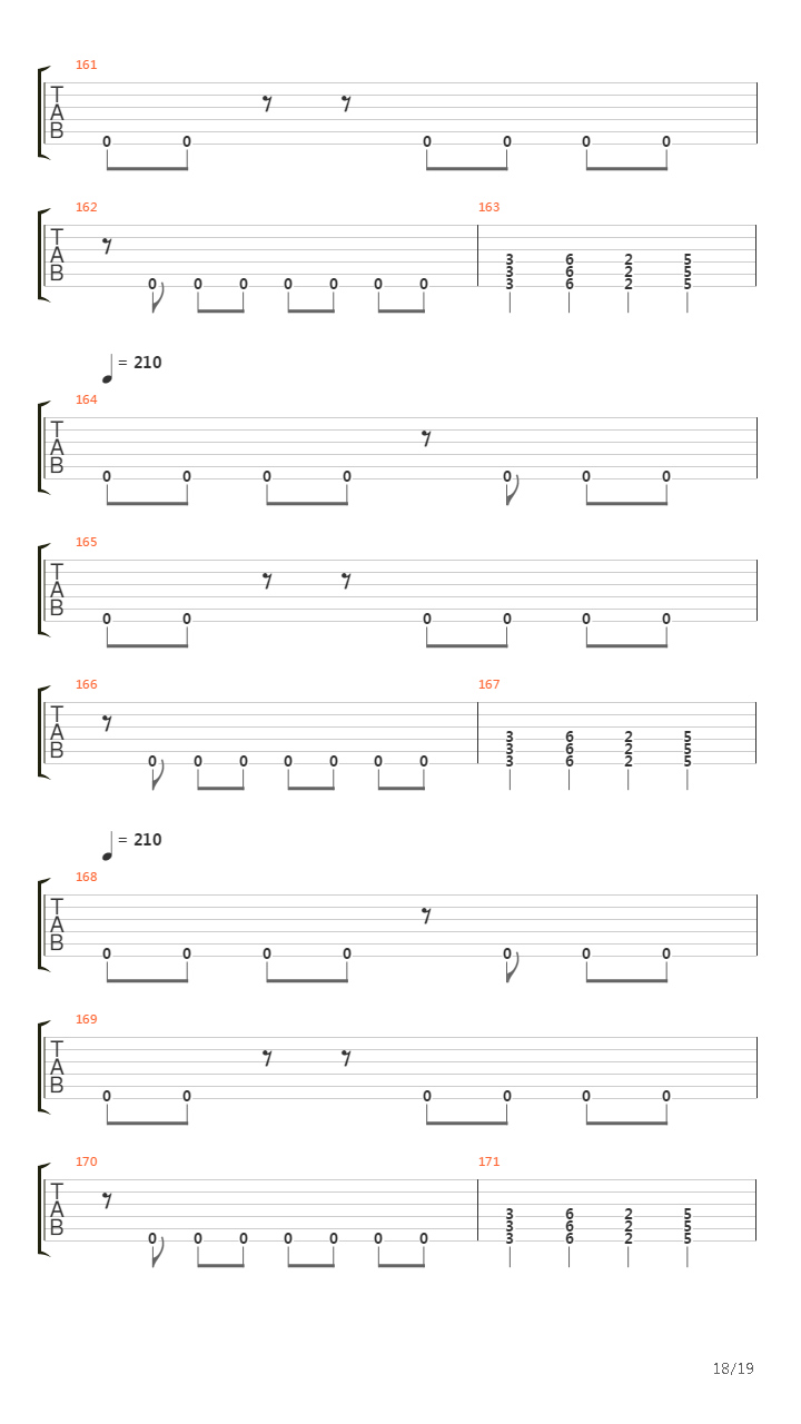 The Faded Line吉他谱