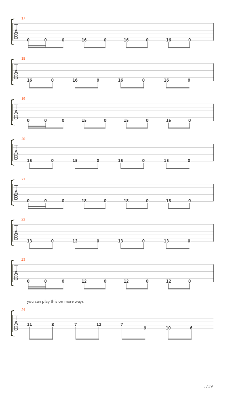 The Faded Line吉他谱