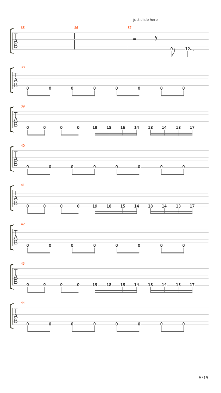 The Faded Line吉他谱