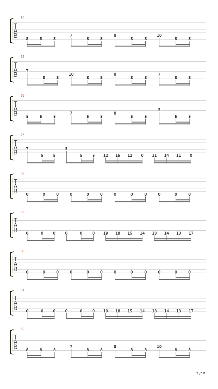 The Faded Line吉他谱