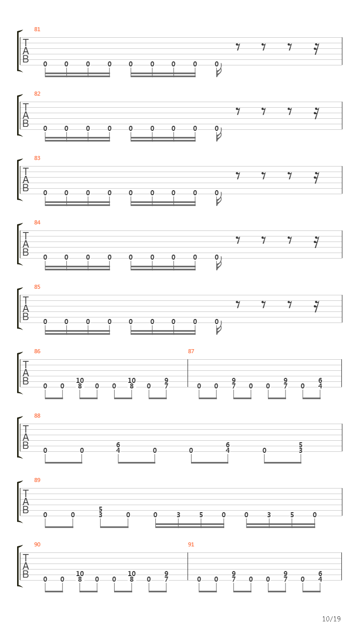 The Faded Line吉他谱