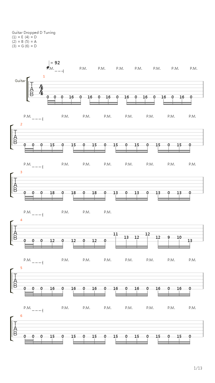 The Faded Line吉他谱