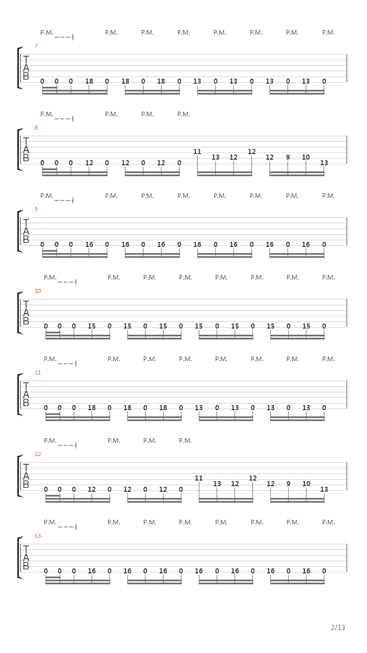 The Faded Line吉他谱