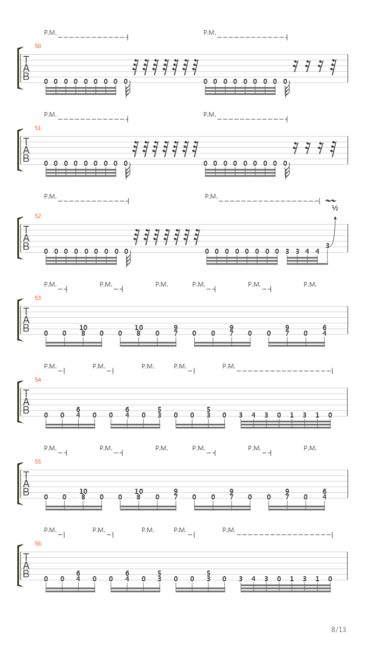 The Faded Line吉他谱