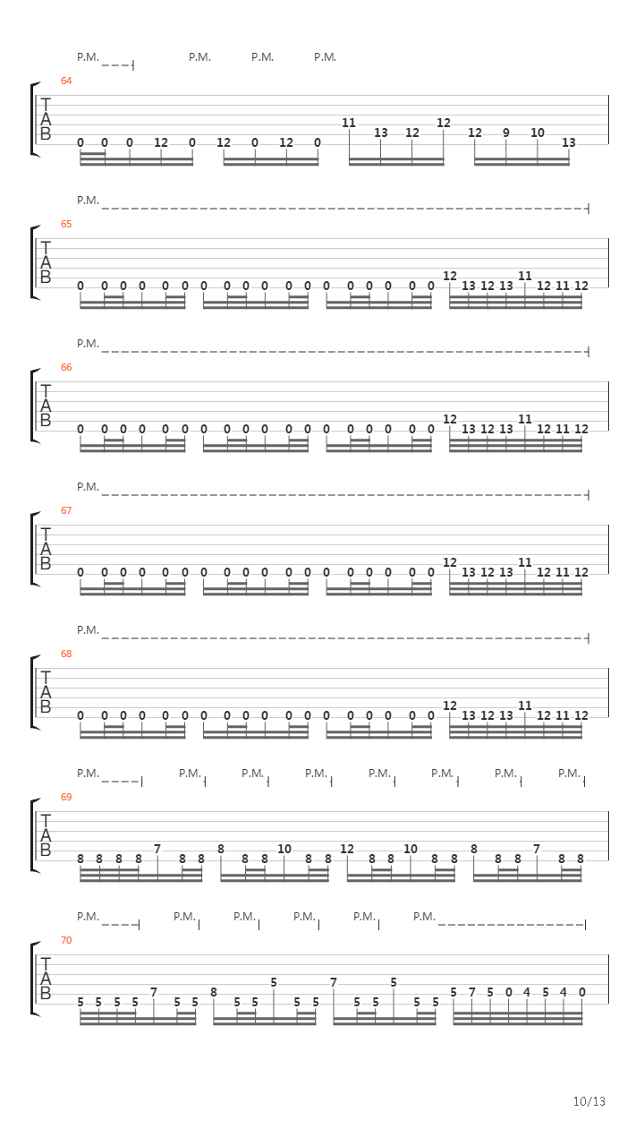 The Faded Line吉他谱