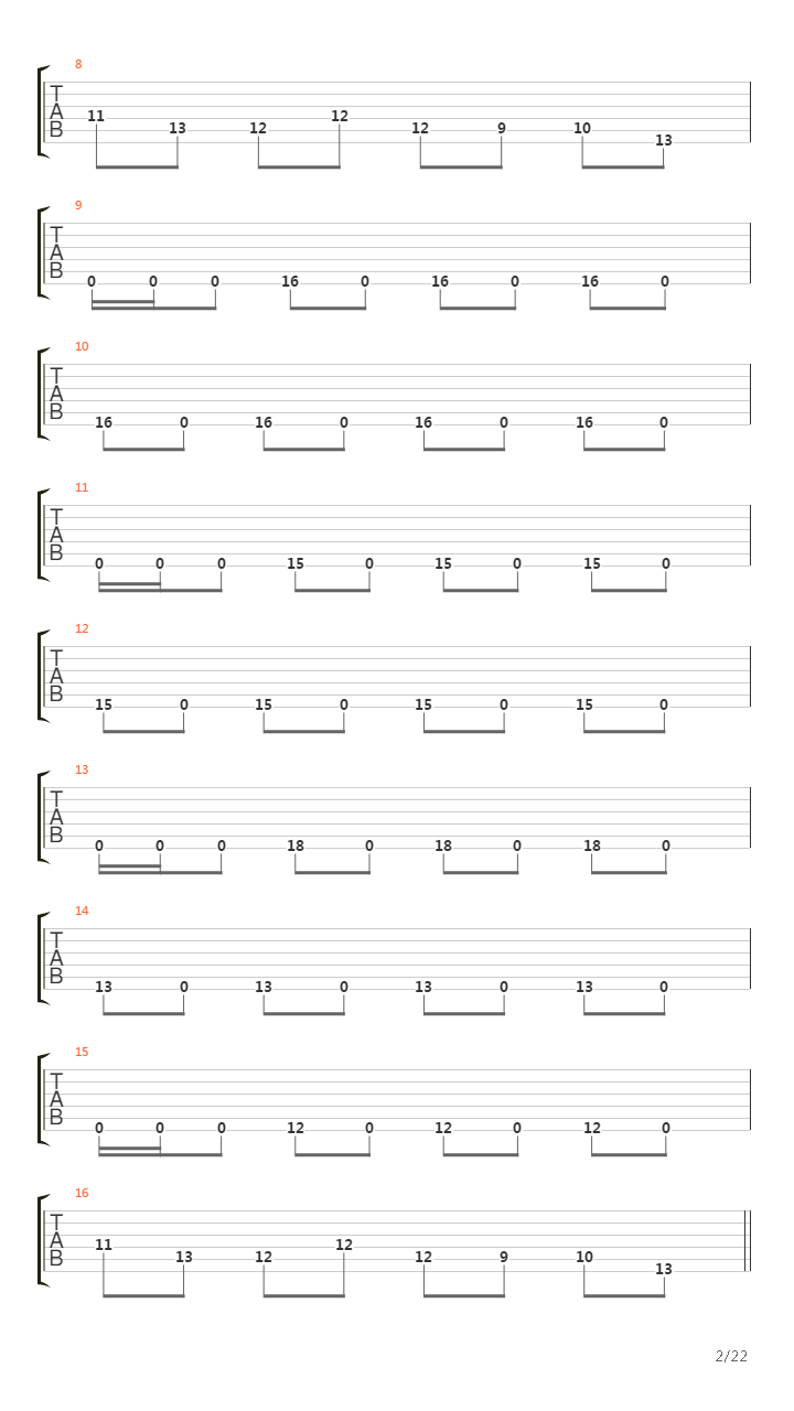 The Faded Line吉他谱
