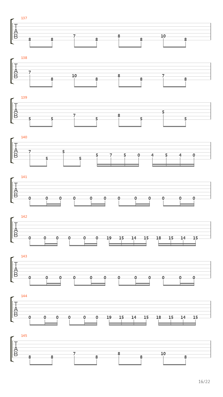 The Faded Line吉他谱