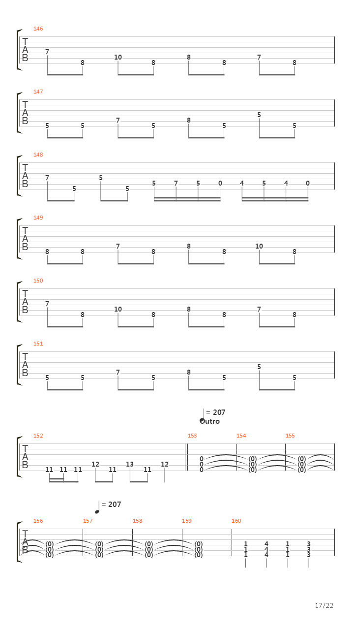 The Faded Line吉他谱