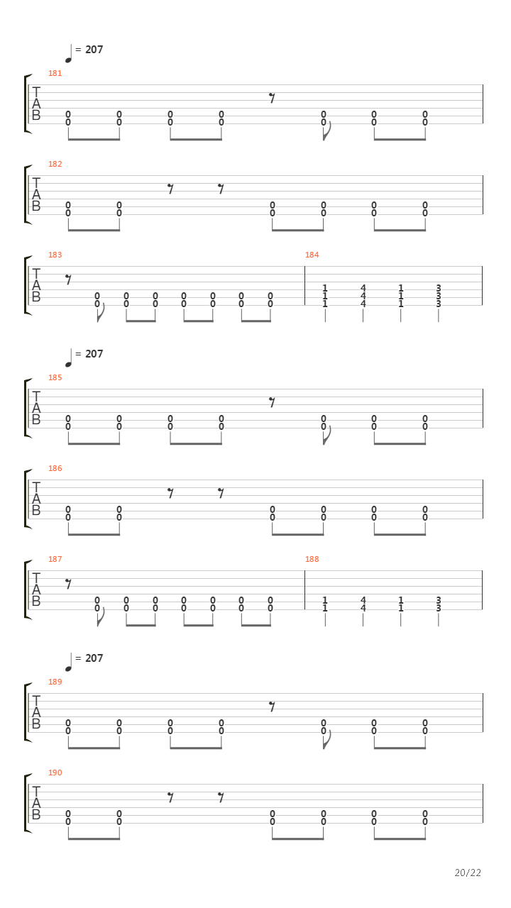 The Faded Line吉他谱
