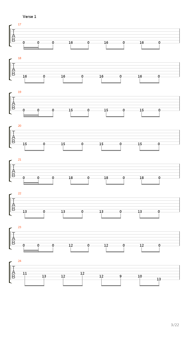 The Faded Line吉他谱