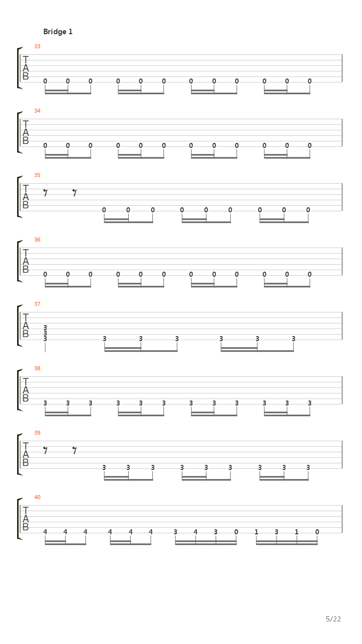 The Faded Line吉他谱