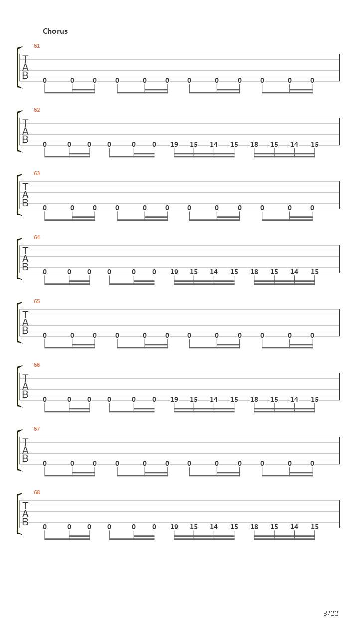 The Faded Line吉他谱
