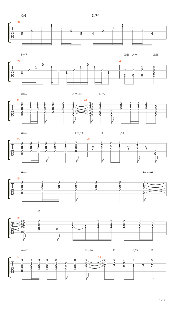 Stairway To Heaven吉他谱