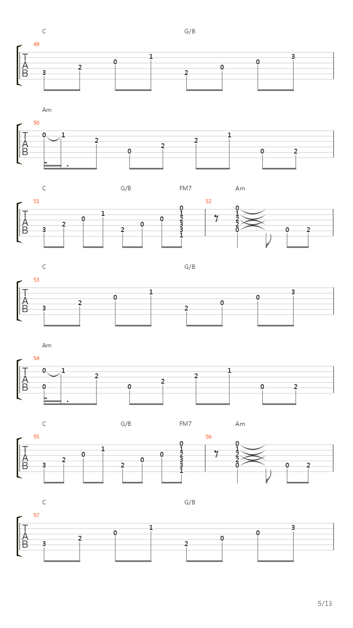 Stairway To Heaven吉他谱