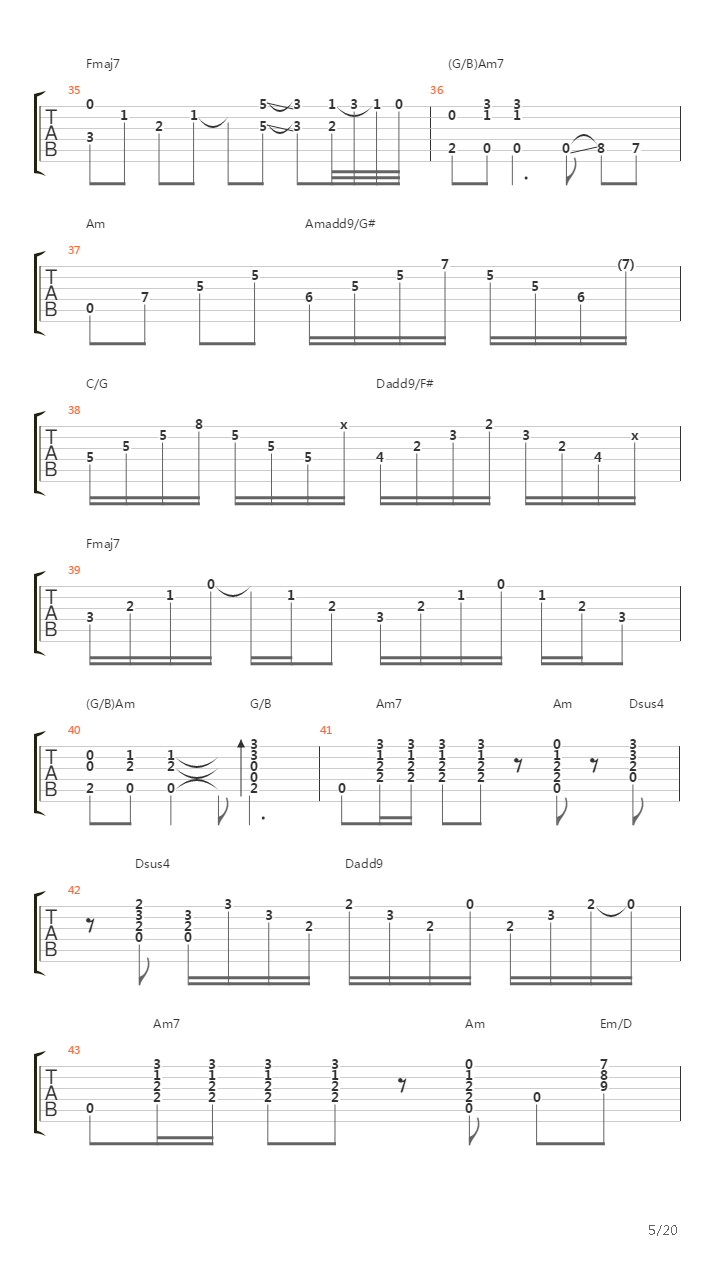 Stairway To Heaven吉他谱