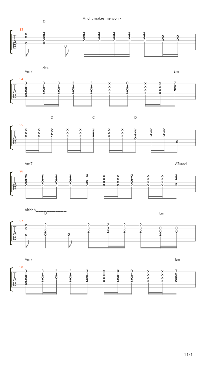 Stairway to Heaven吉他谱