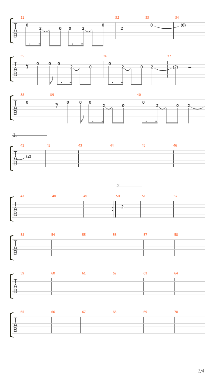 火車の轍(Kasho No Wadachi)吉他谱