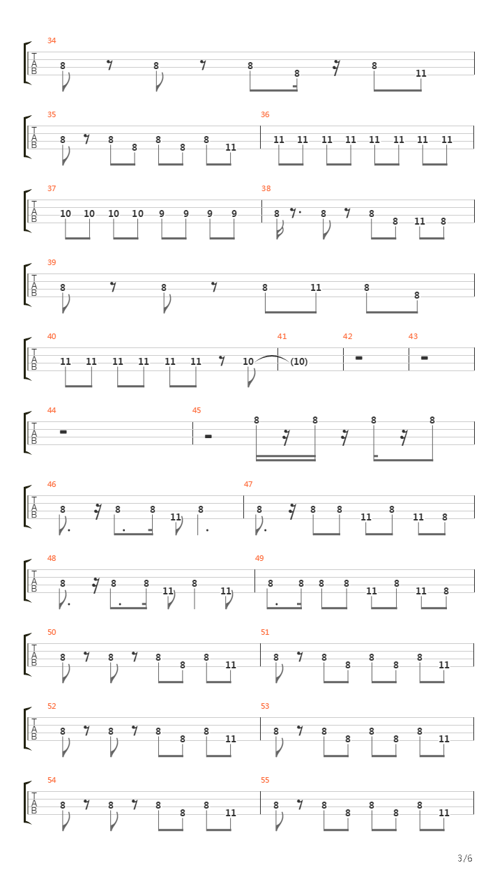 Are You Gonna Go My Way (Bass line)吉他谱