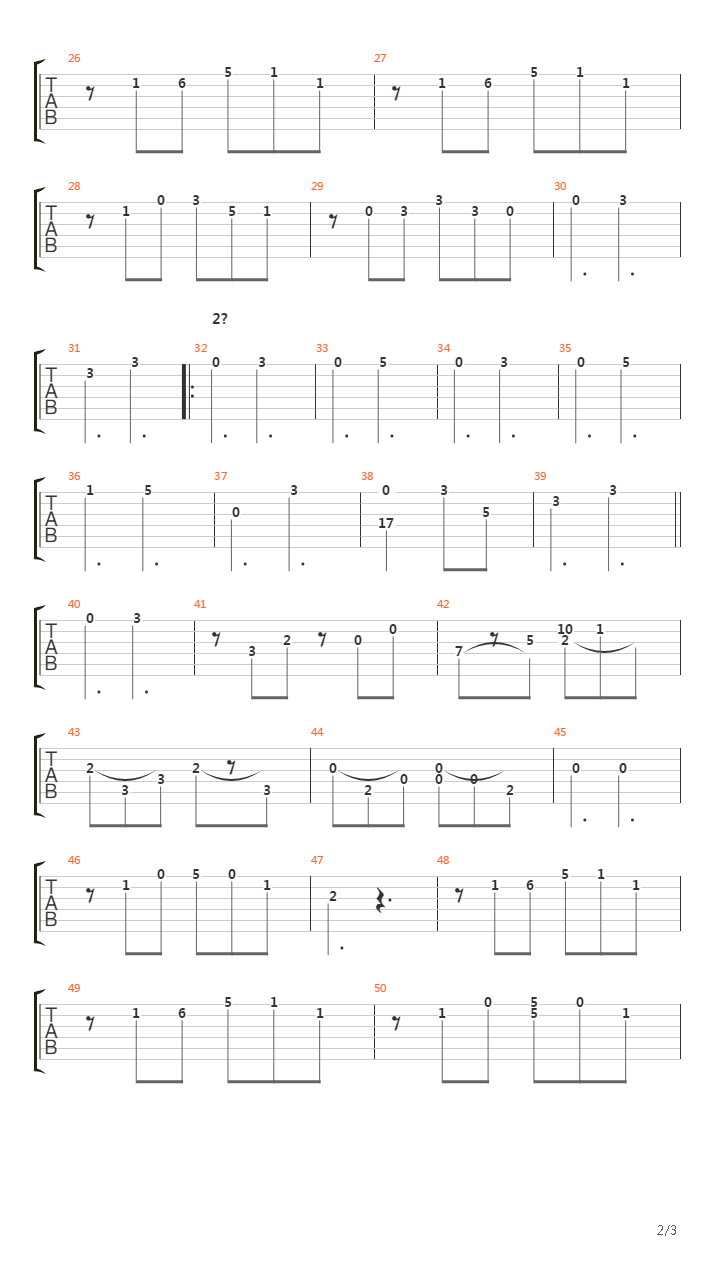 Hallelujah吉他谱