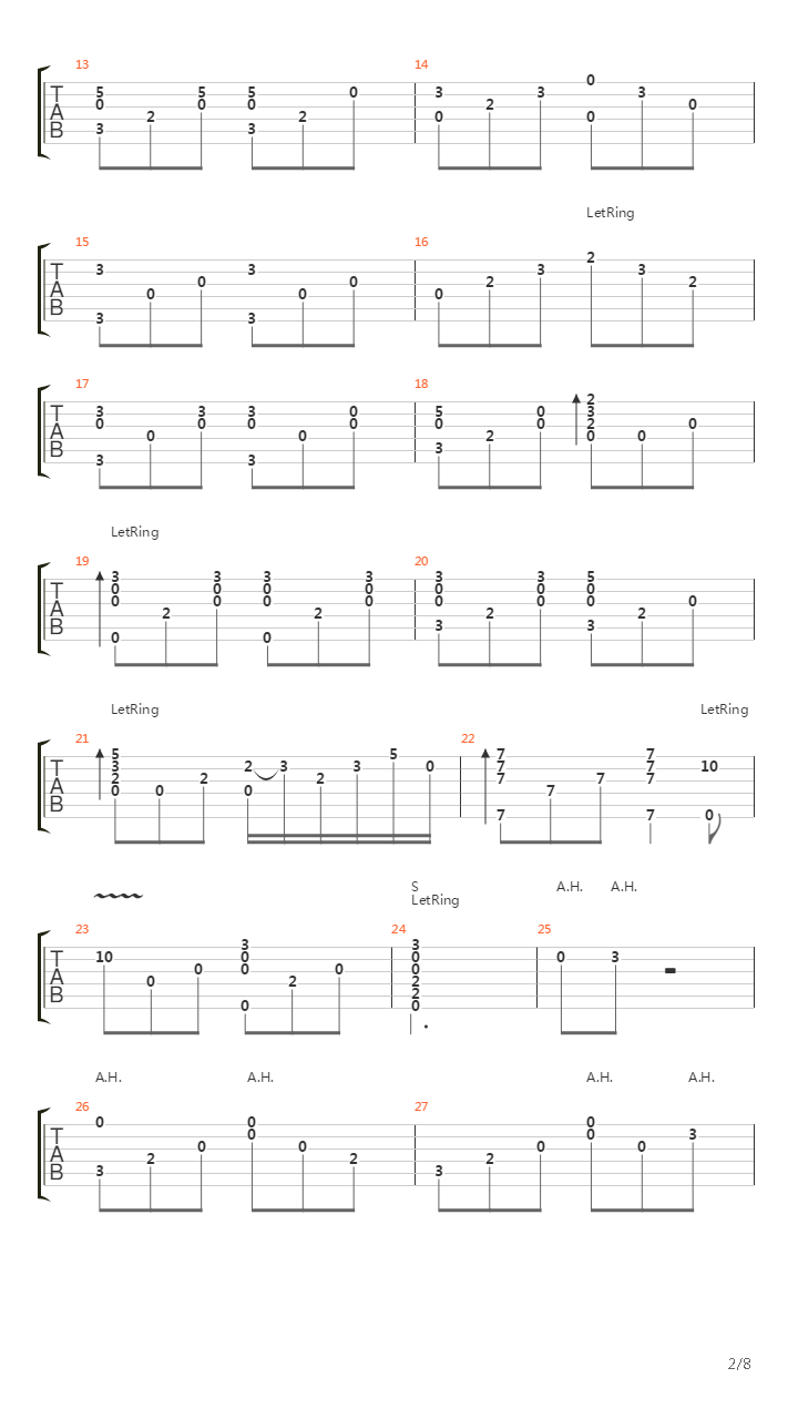 Hallelujah (Arranged by Patrick Matlock)吉他谱