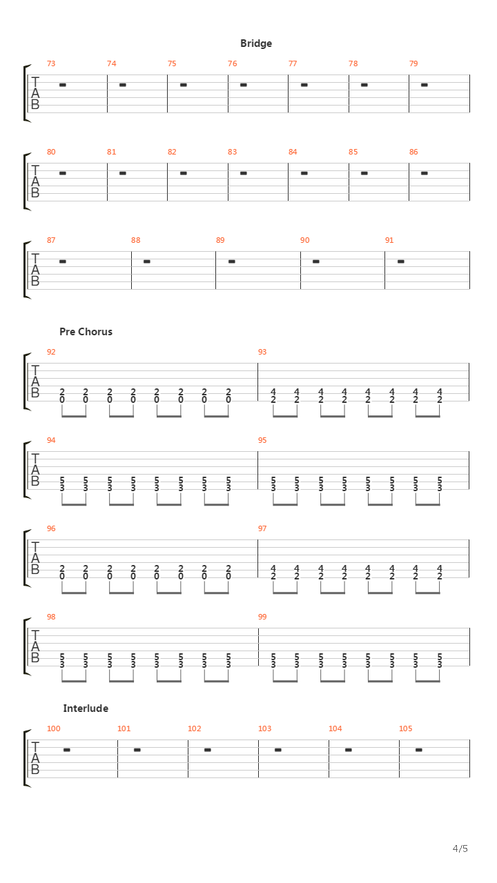 Spin吉他谱