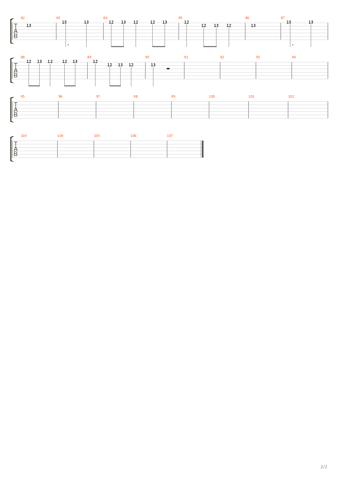 Dovten Av Tomhet吉他谱