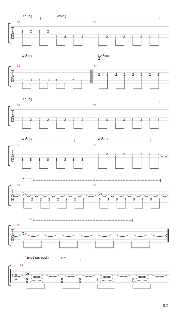 Lethargy吉他谱