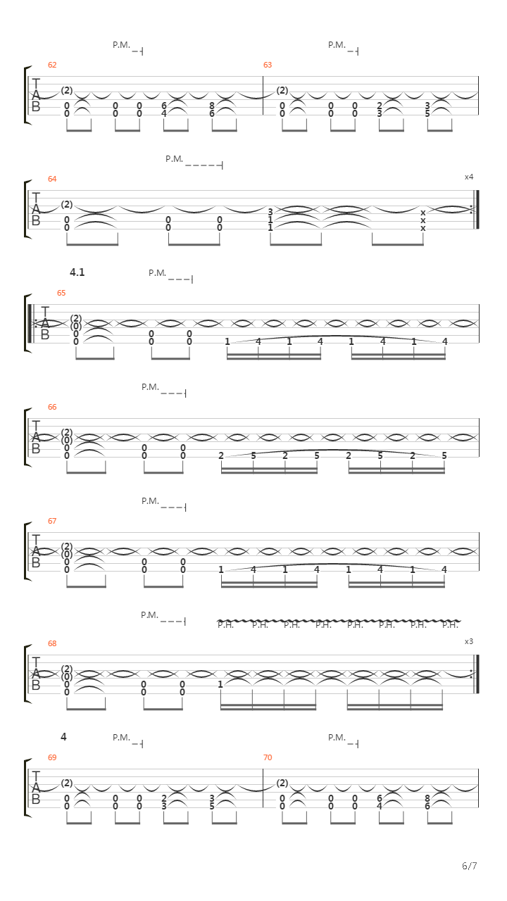 Lethargy吉他谱