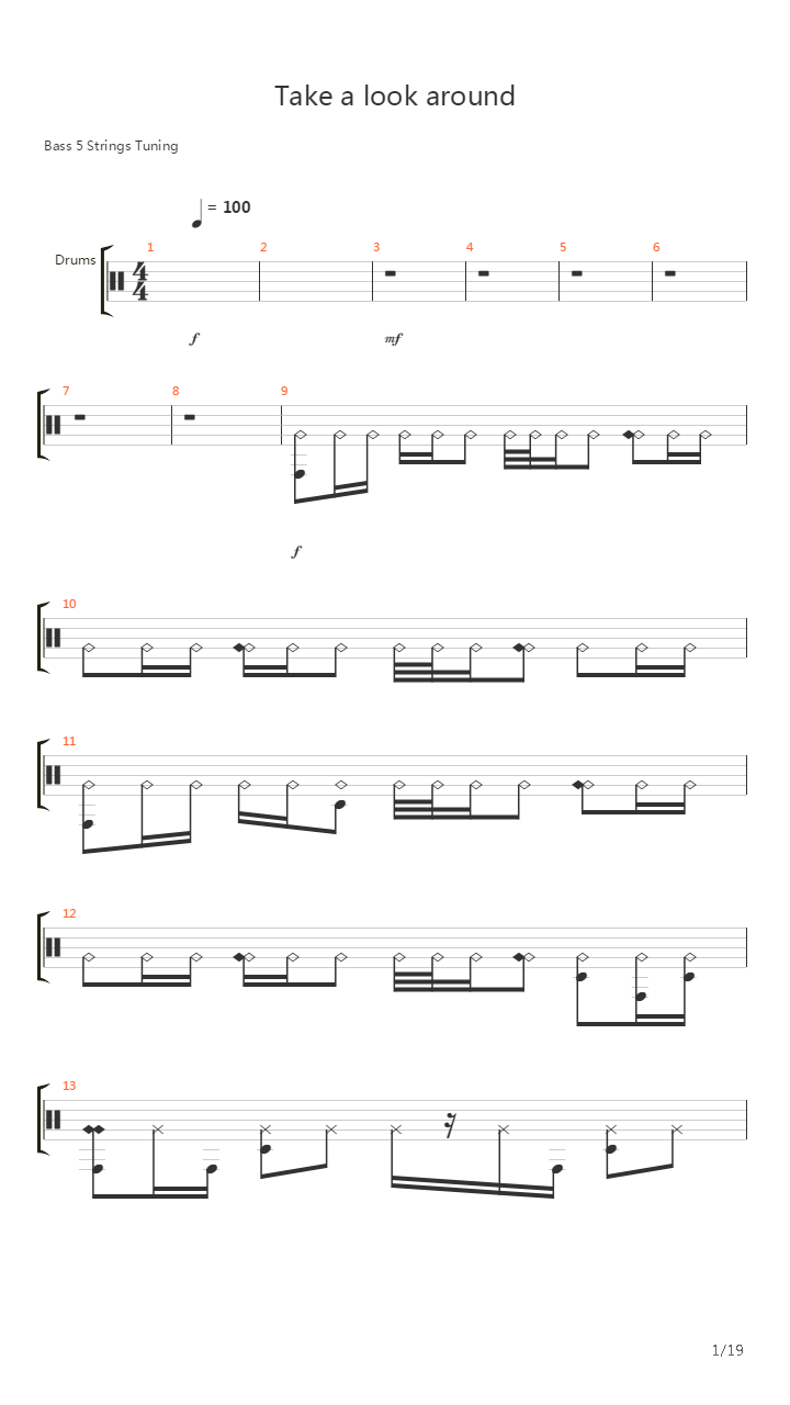 Take A Look Around吉他谱