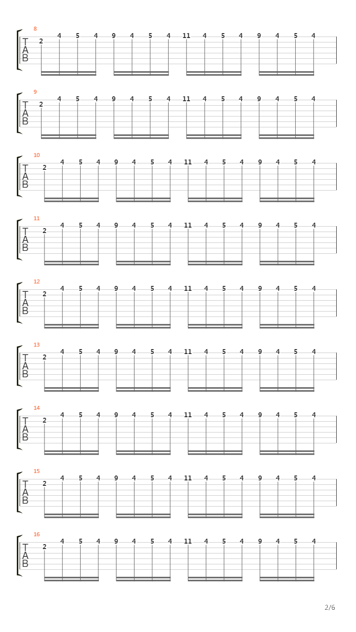 Across The Line吉他谱