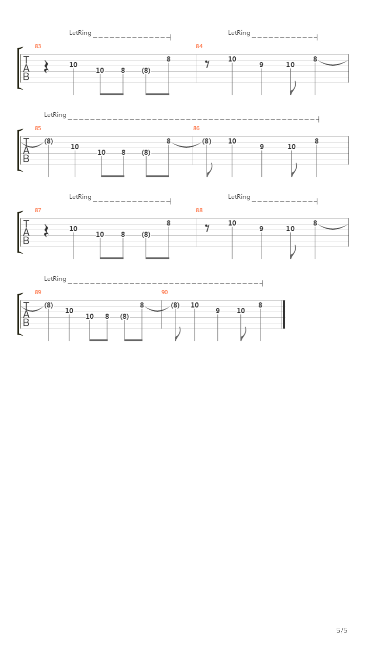 Cumulus吉他谱