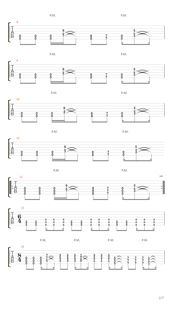 One Step Closer (Extended Outro)吉他谱