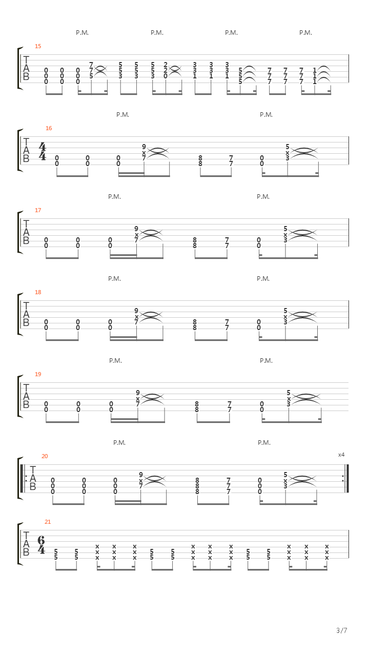 One Step Closer (Extended Outro)吉他谱