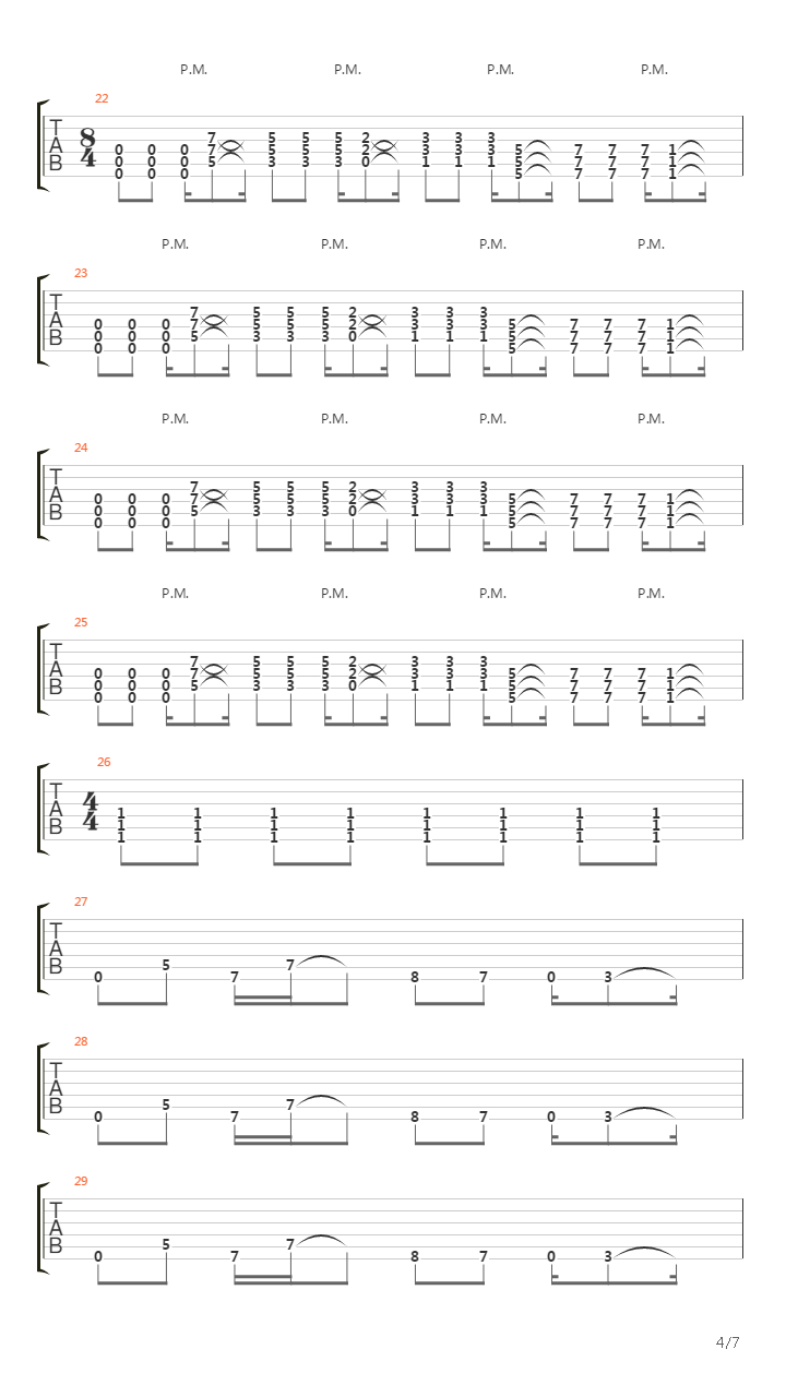 One Step Closer (Extended Outro)吉他谱