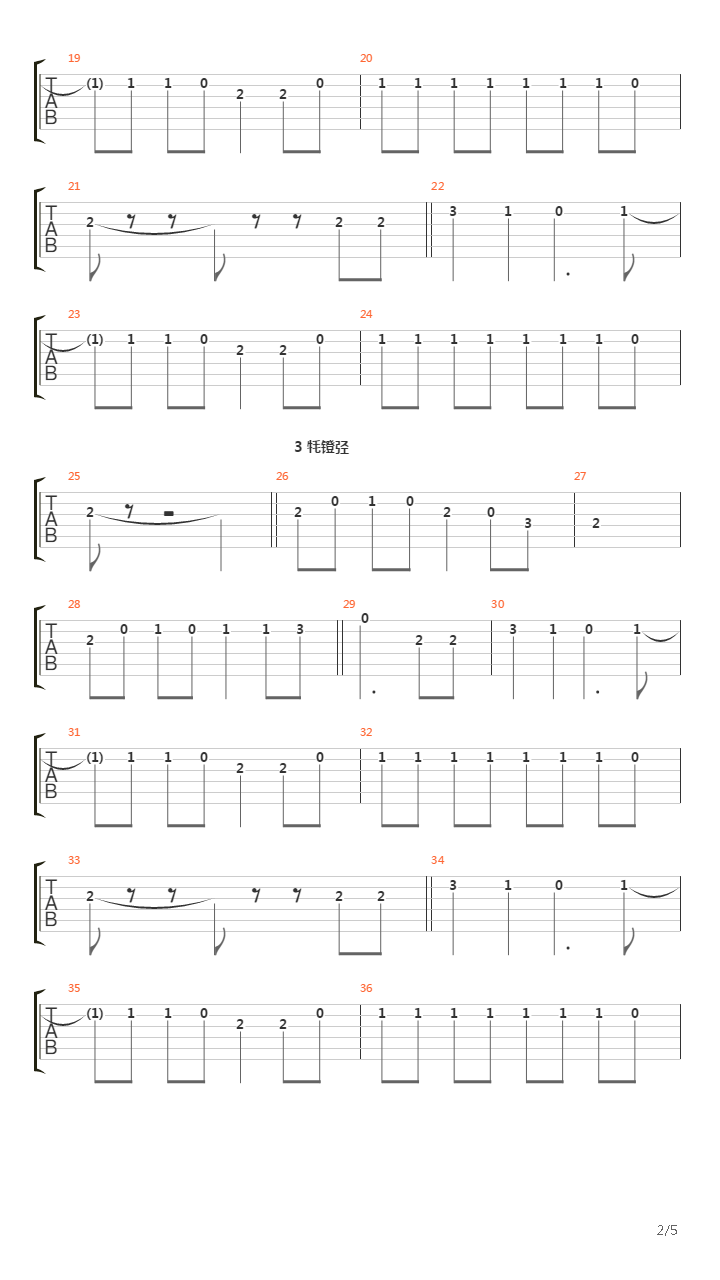 Конь (rock version)吉他谱