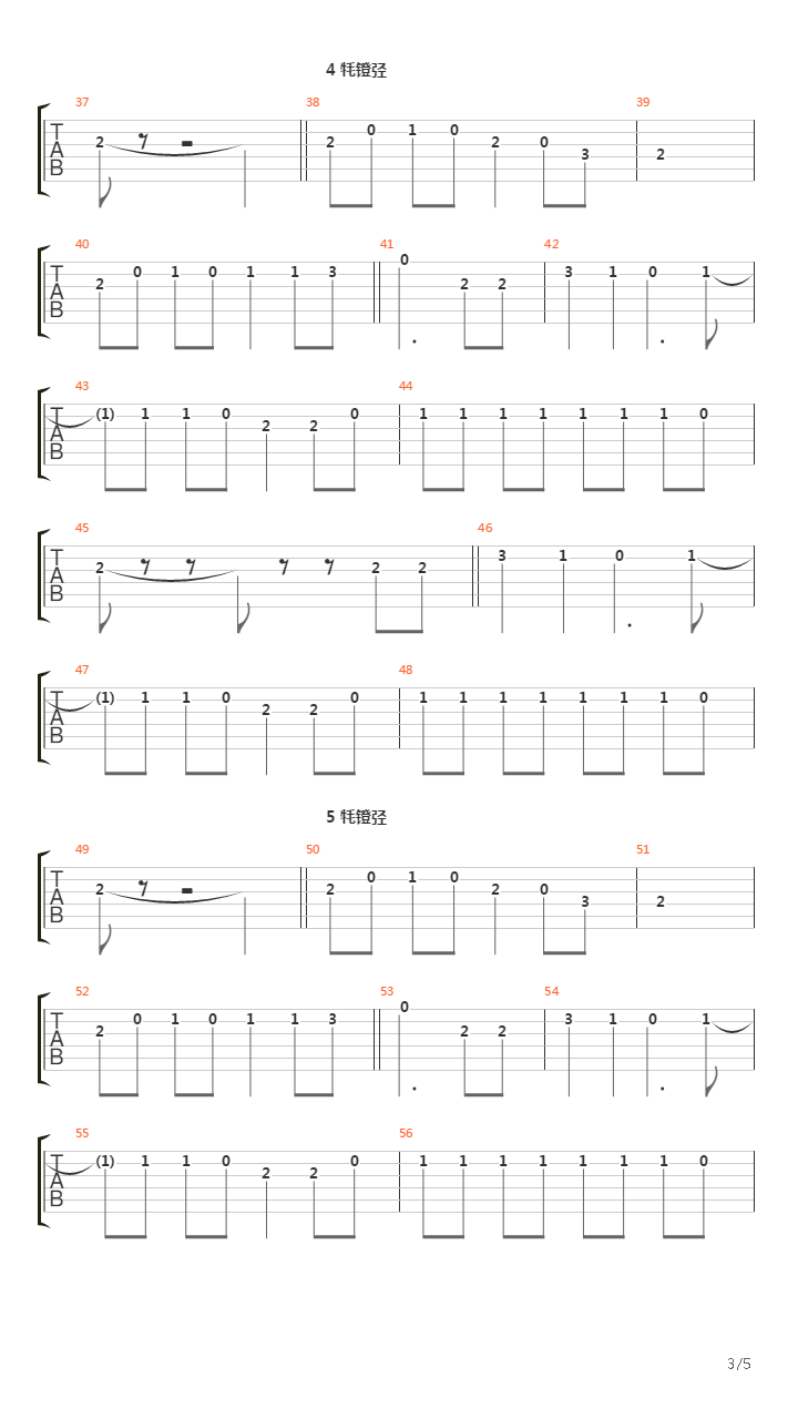 Конь (rock version)吉他谱