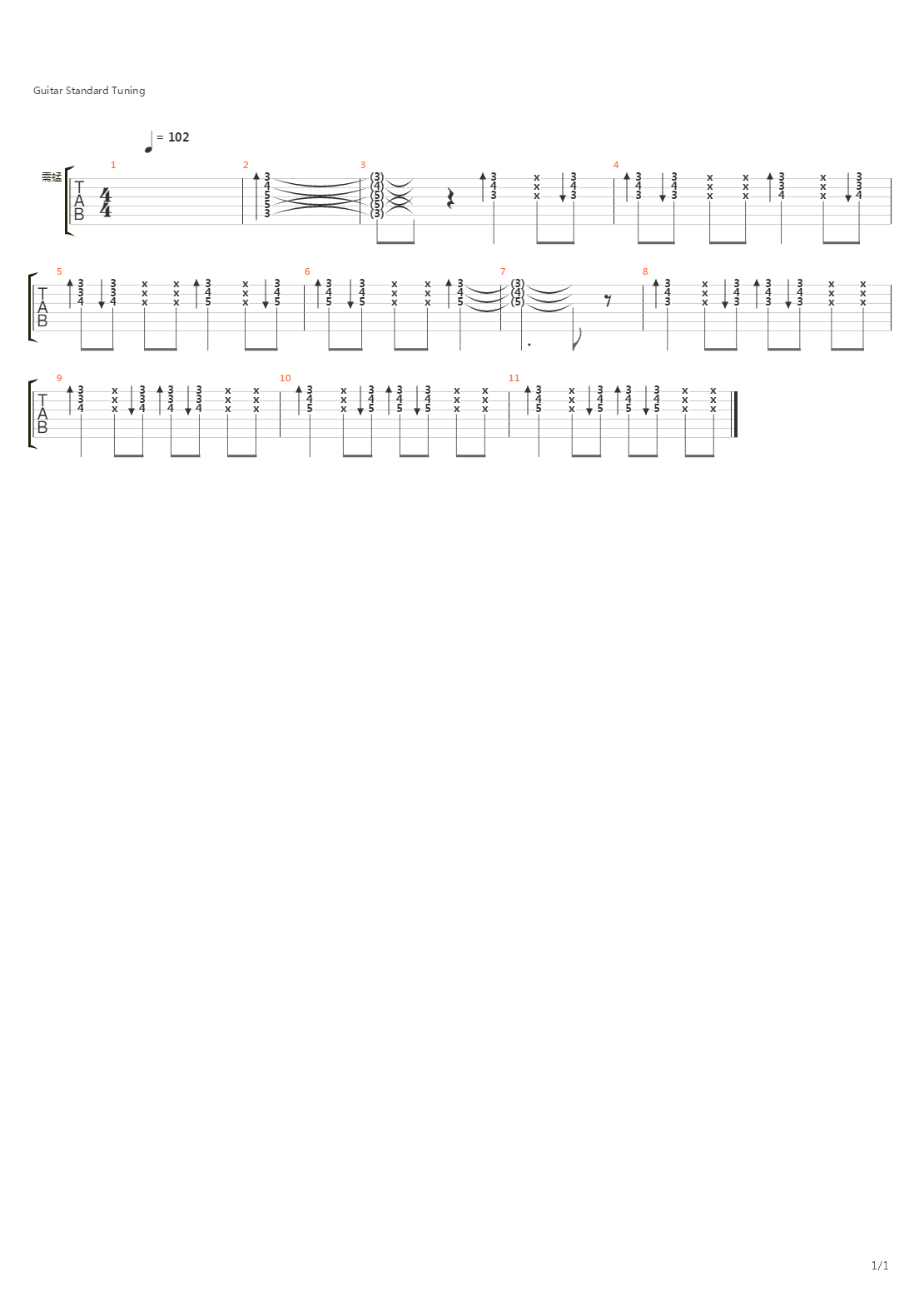 Скворцы吉他谱