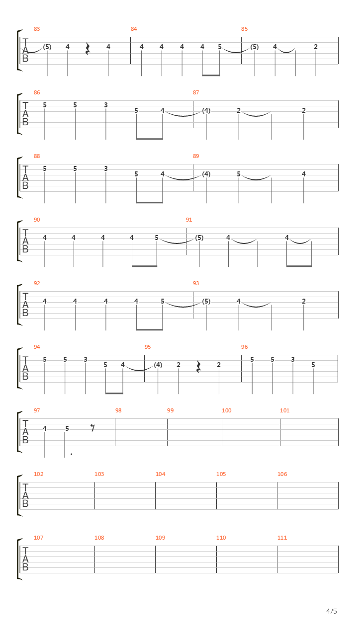 Волк吉他谱