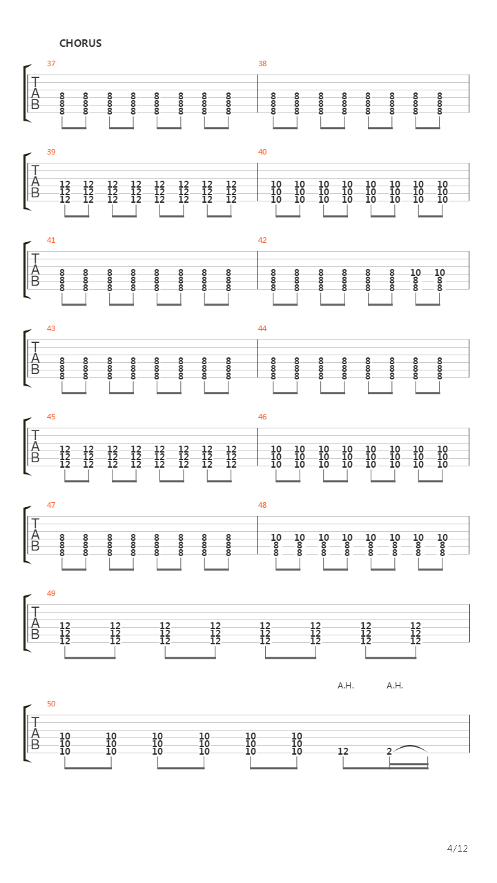 Далеко吉他谱